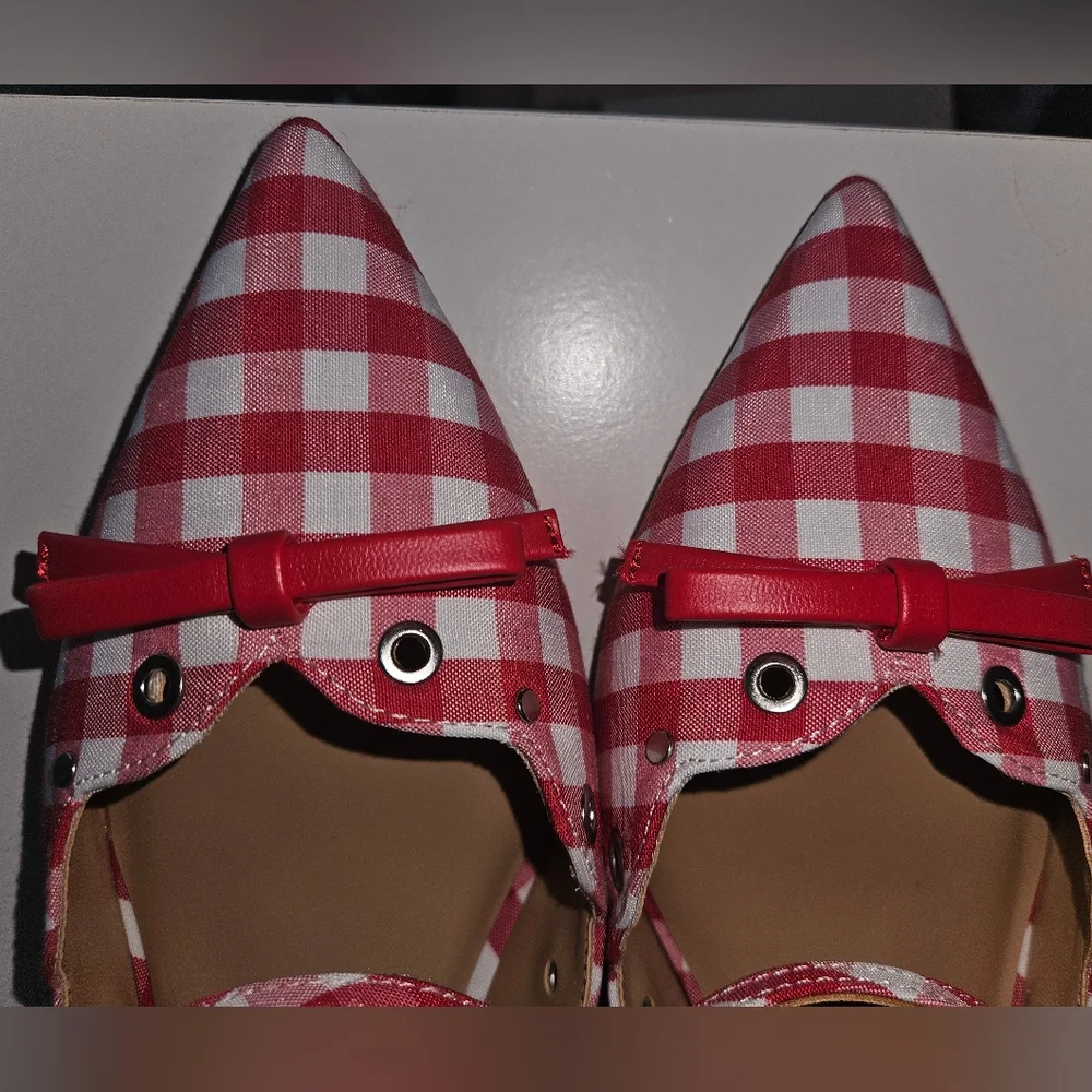 Wild Fable Red & White Gingham Kitten Heels - Size 9 ❣️ NWT - Picture 4 of 10
